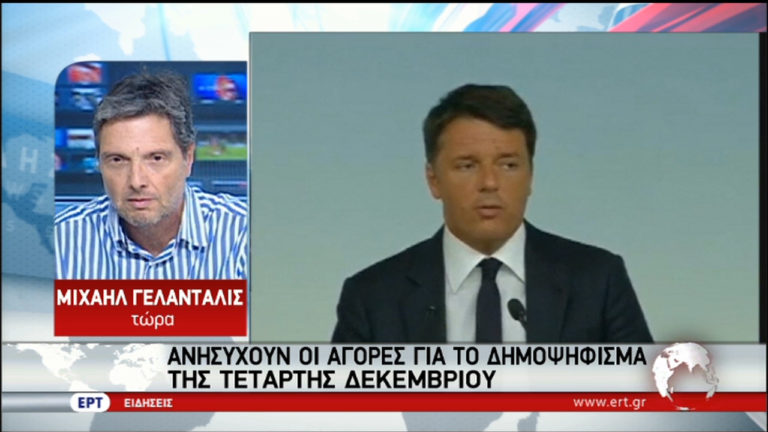 Ανησυχία στις αγορές για το δημοψήφισμα της 4ης Δεκεμβρίου στην Ιταλία (video)