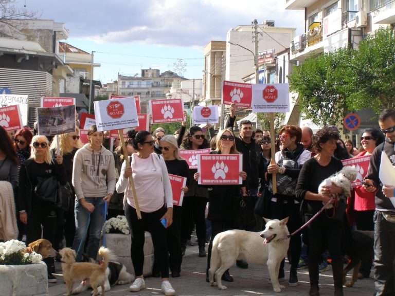 Σέρρες: Δυναμική συγκέντρωση  διαμαρτυρίας φιλόζωων