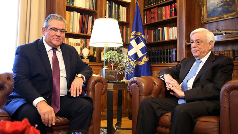 Εθνικά θέματα και Κυπριακό στη συνάντηση Παυλόπουλου-Κουτσούμπα