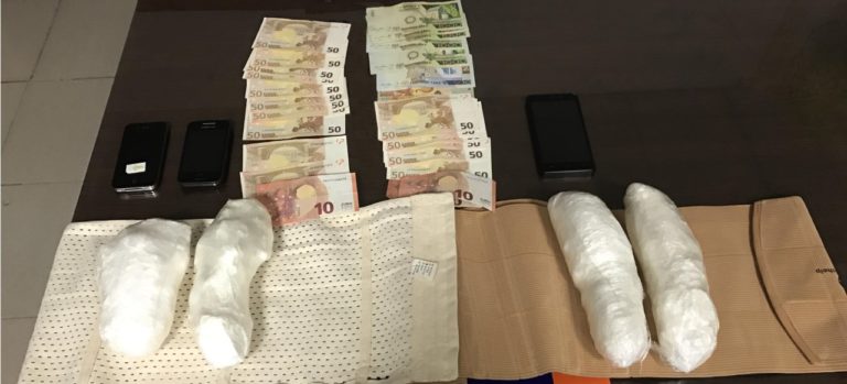 Κρυσταλλοπηγή: 2 κιλά κοκαίνης μετέφεραν δυο αλλοδαποί υπήκοοι Αλβανίας