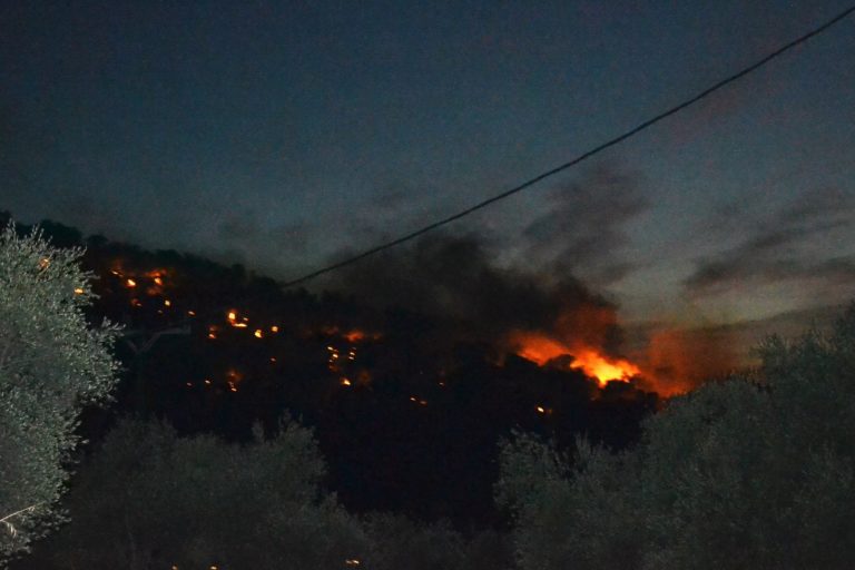 Λέσβος: Υπό έλεγχο η φωτιά της Μόριας