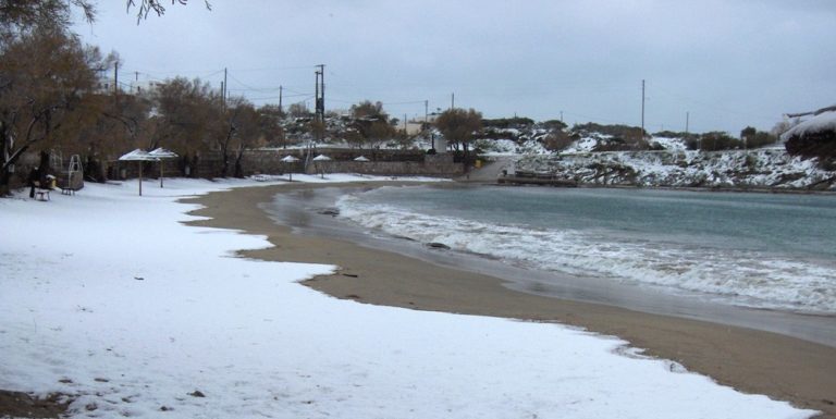 Χιόνι μέχρι τη …θάλασσα