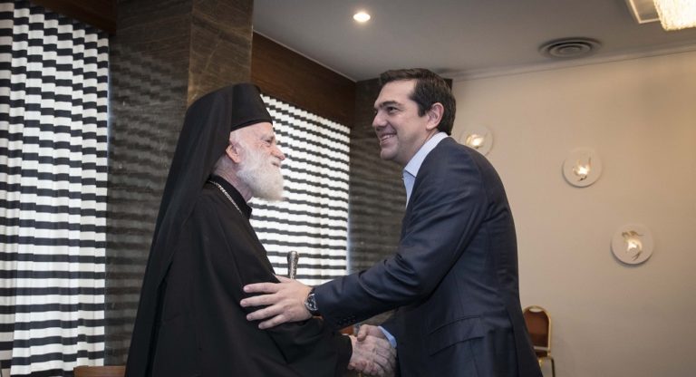 Επίσκεψη Αλ. Τσίπρα στην Κρήτη: Συνάντηση με αρχιεπίσκοπο Ειρηναίο