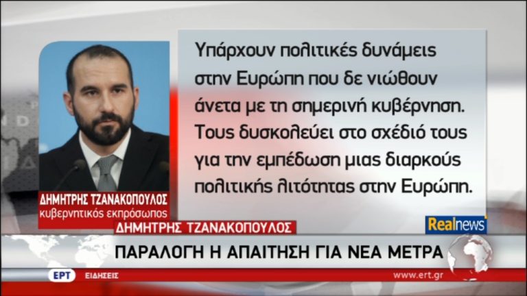 Κυβέρνηση: Παράλογη απαίτηση ΔΝΤ για νέα μέτρα – Εκλογές το 2019 (video)