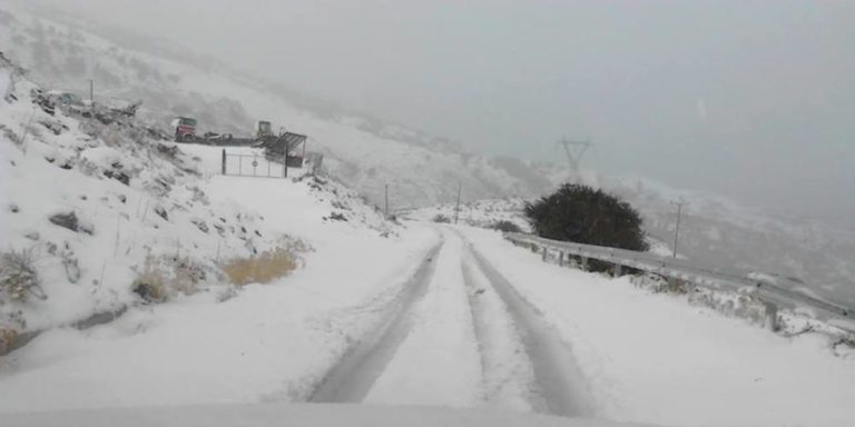 Χιονιάς στην Κρήτη (video)