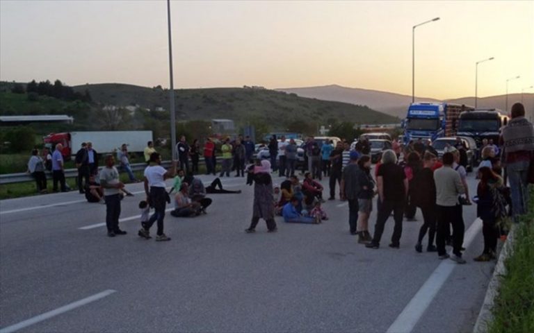 Διαμαρτυρία προσφύγων από το κέντρο φιλοξενίας Καβαλαρίου