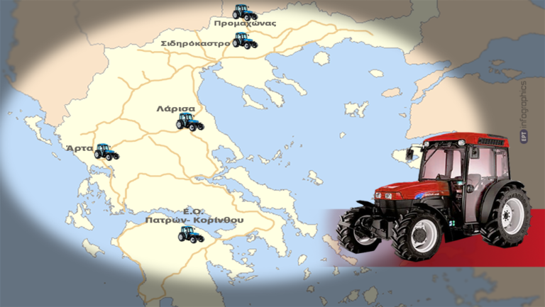Κινητοποιήσεις αγροτών στον θεσσαλικό κάμπο και στη Β. Ελλάδα (video)