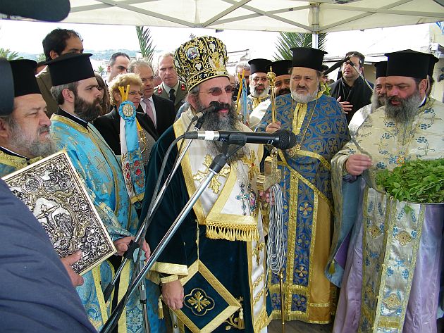 Ρέθυμνο: Χωρίς την καθιερωμένη λιτανεία εορτάστηκαν σήμερα τα Θεοφάνεια, λόγω της κακοκαιρίας