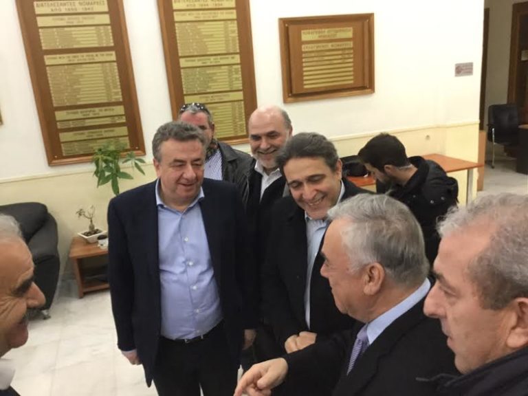 Την στήριξη της Κυβέρνησης στα μεγάλα έργα της Κρήτης ζήτησε ο Στ. Αρναουτάκης από Γ.  Δραγασάκη