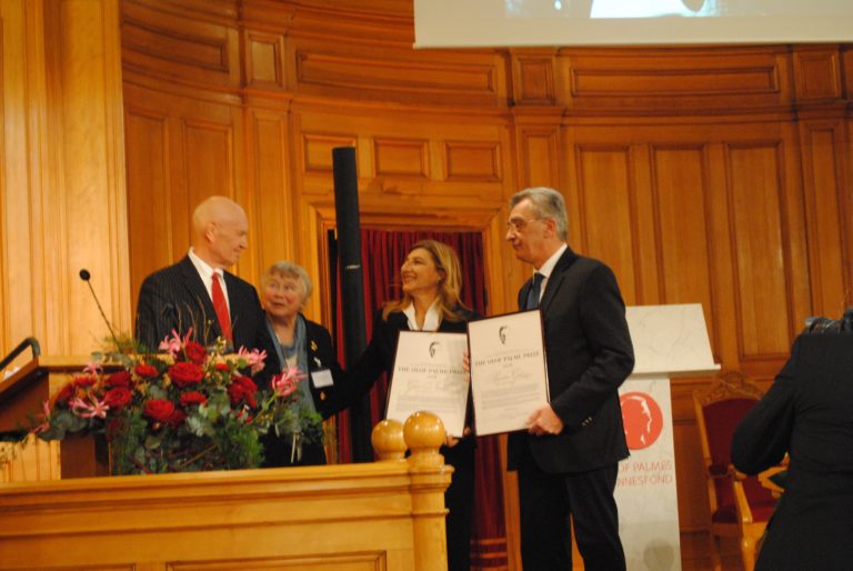 Λέσβος: Απονομή βραβείου Ούλοφ Πάλμε στο δήμαρχο