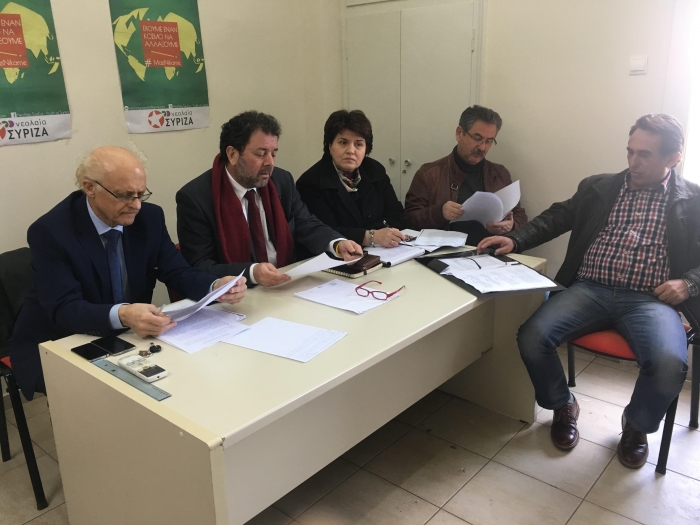 Συνάντηση ΣΥΡΙΖΑ Καρδίτσας με στελέχη ΤΟΕΒ του νομού