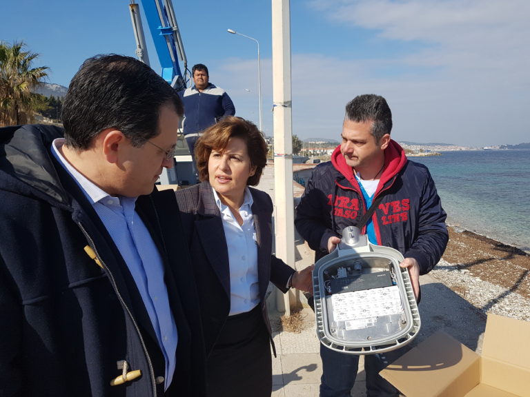 Επίσκεψη Χ. Καλογήρου σε έργα σε Μυτιλήνη και Αγιάσο