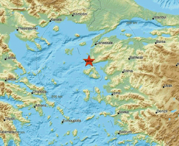 Ταρακούνησε και την Αλεξανδρούπολη ο σεισμός στην Λέσβο