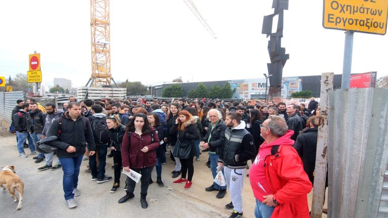 24ωρη απεργία και συγκέντρωση σε ένδειξη πένθους στο μετρό Θεσσαλονίκης