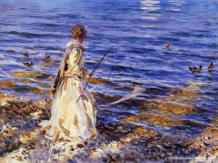 Πίνακας εξωφύλλου John Singer Sargent (Τζον Σίνγκερ Σάρτζεντ) (Φλωρεντία 12 Ιανουαρίου 1856 – Λονδίνο 14 Απριλίου 1925), “Woman at sea”.