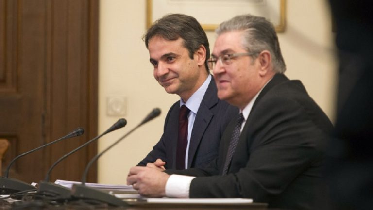 Συνάντηση Κυριάκου Μητσοτάκη – Δημήτρη Κουτσούμπα