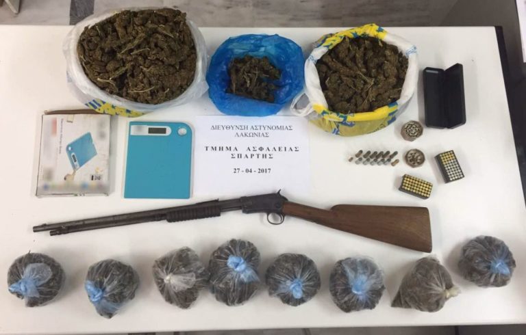 Συνελήφθη 48χρονος για ναρκωτικά και όπλα στη Λακωνία