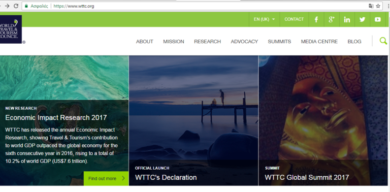 WTTC: O ελληνικός τουρισμός θα υποστηρίζει 1,27 εκ. θέσεις εργασίας το 2027