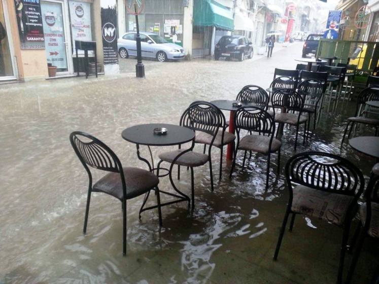 Διδυμότειχο: Πλημμύρες από την πρωϊνή βροχόπτωση