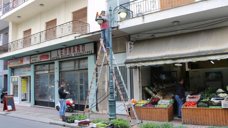 Πύργος:Εργασίες συντήρησης ιστών και φωτιστικών σωμάτων