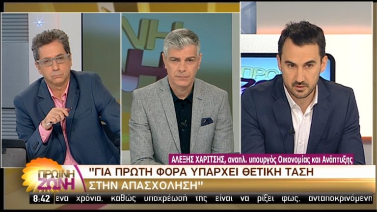 Χαρίτσης στην ΕΡΤ: Επιπτώσεις τώρα αλλά επενδύσεις μετά την αξιολόγηση (video)