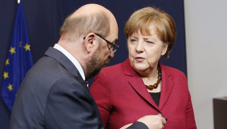 Μέρκελ – Σουλτς υπέρ μιας ισχυρότερης Ευρώπης μετά το G7