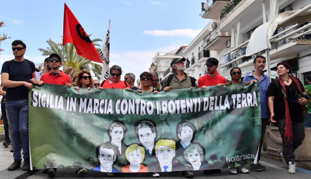 G7 Summit in Taormina - Protest