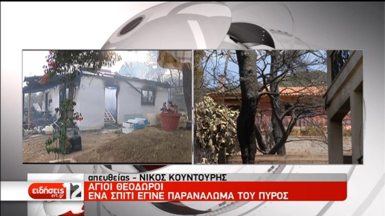 Ένα νεκρό και δύο τραυματίες άφησε πίσω της η πυρκαγιά στους Αγίους Θεοδώρους Κορινθίας (video)