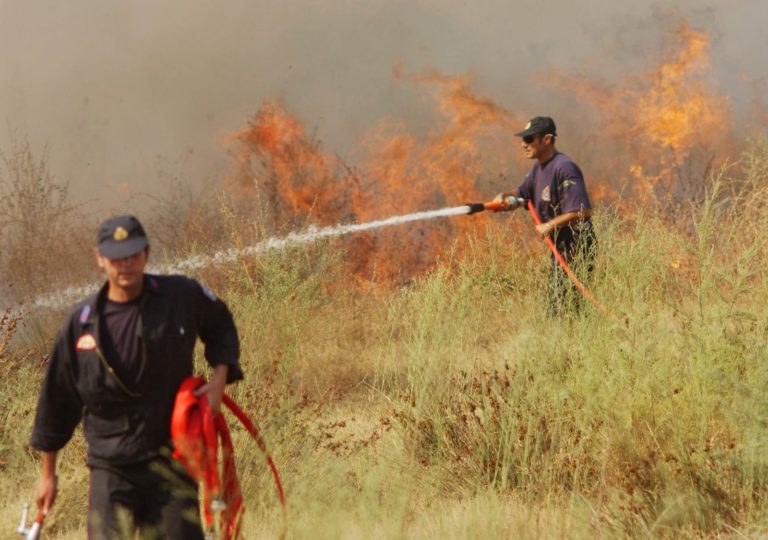 Πυρκαγιά εκδηλώθηκε στο χωριό Γέφυρα της Θεσσαλονίκης