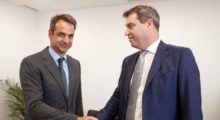 Συνάντηση Κ. Μητσοτάκη με Βαυαρό υπ. Οικονομικών