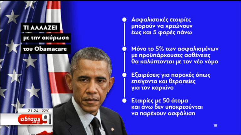 ΗΠΑ: Τι αλλάζει με την κατάργηση του Obamacare (video)