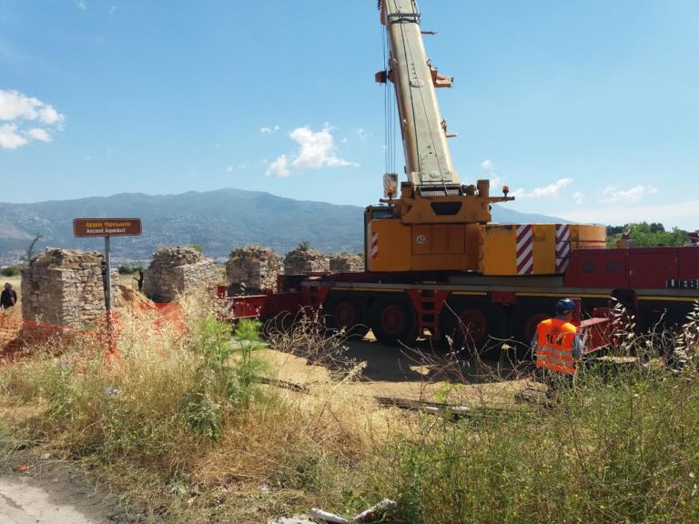 Ξεκίνησε η μετακίνηση του Ρωμαϊκού πεσσού στις Αλυκές