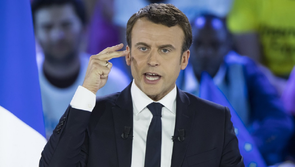 Macron campaign rally in Paris