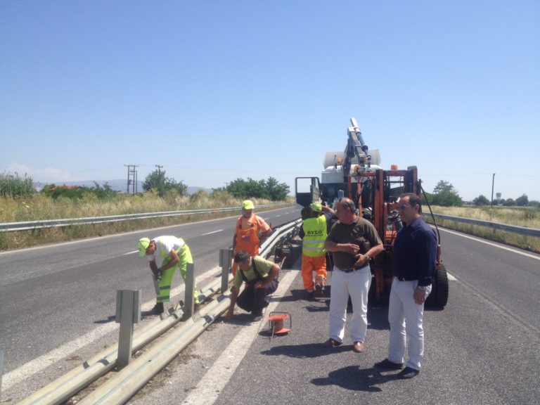 Εργασίες για την αύξηση ασφάλειας του οδικού δικτύου νομού Καρδίτσας