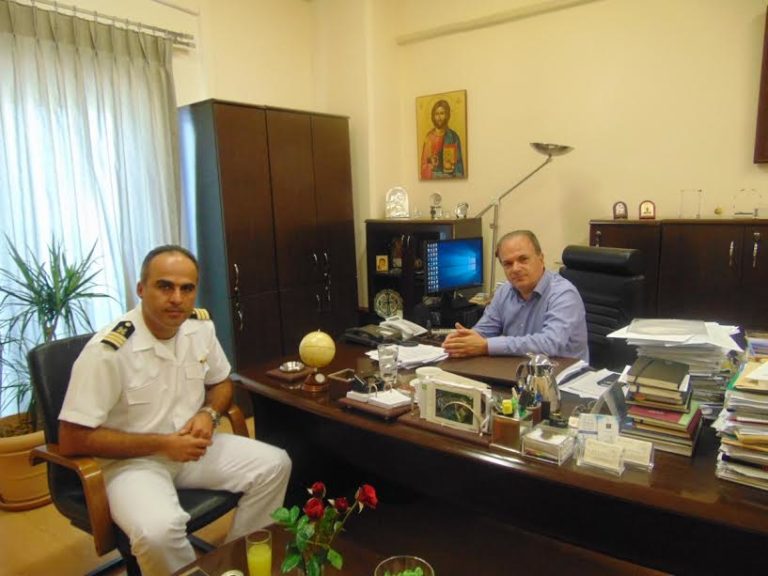 Ρέθυμνο: Εθιμοτυπική συνάντηση νέου Λιμενάρχη με Δήμαρχο