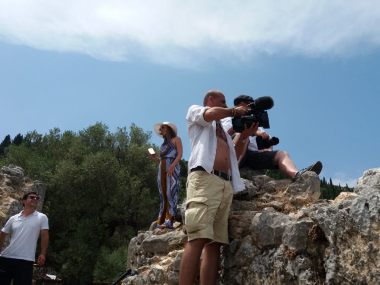 Ο Σπ.Γαλιατσάτος για γυρίσματα του κρατικού καναλιού της Αυστρίας στα Ιόνια Νησιά