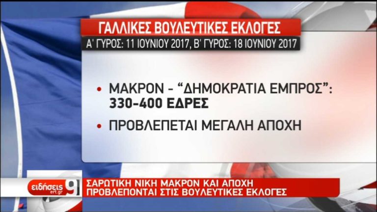 Γαλλία: Φαβορί η “Δημοκρατία Εμπρός” – Επίφοβη η αποχή (video)
