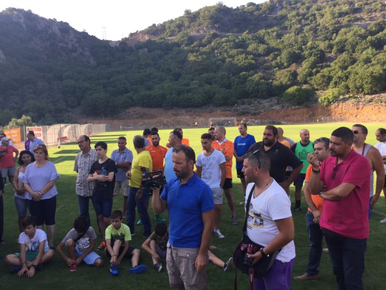 Χανιά: Εγκαινιάστηκε από τον Περιφερειάρχη το γήπεδο Καντάνου