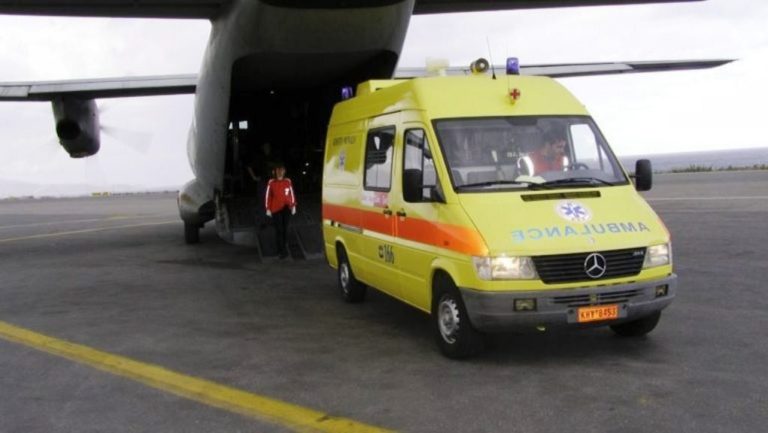 Αεροδιακομιδή από τη Ρόδο στα Χανιά για 65χρονη με κορονοϊό