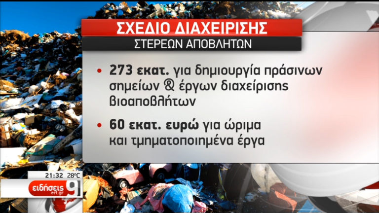 Εθνικό σχέδιο για τη διαχείριση αποβλήτων:Τα έργα-Οι θέσεις εργασίας (video)