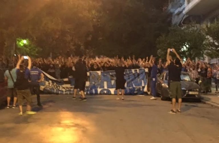 Πορεία οπαδών του Ηρακλή το απόγευμα στη Θεσσαλονίκη