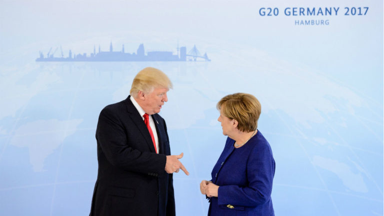Συνάντηση Μέρκελ-Τραμπ ενόψει της G20 στο Αμβούργο