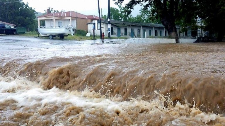 Η «Μέδουσα» έφερε πλημμύρες στη Λήμνο