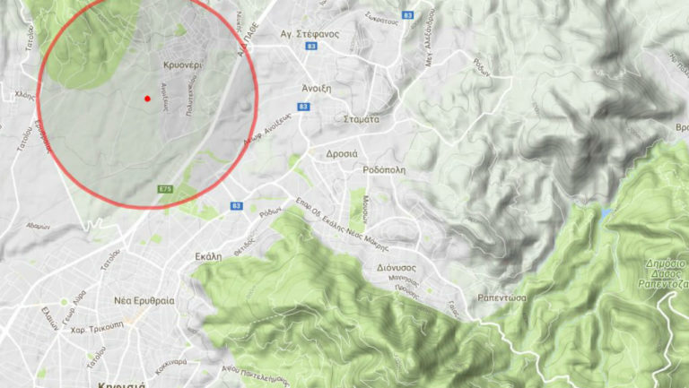 Σε ύφεση η φωτιά στο Κρυονέρι – Ο χάρτης της Παρασκευής (video)