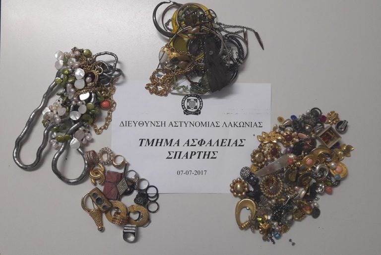Συλλήψεις για κλοπή στη Σπάρτη