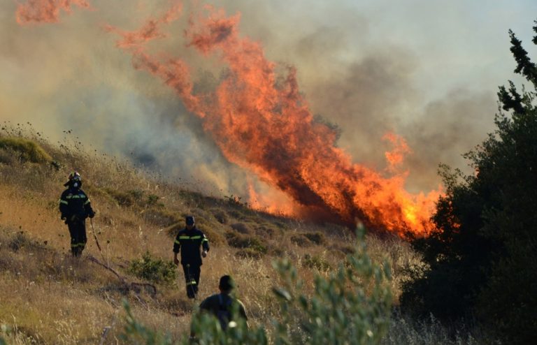 Νέες φωτιές σε Ηράκλειο και Ρέθυμνο