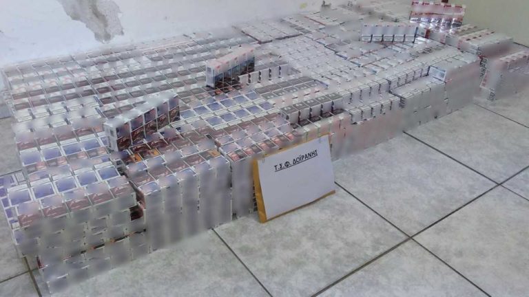 Μεγάλη ποσότητα λαθραίων τσιγάρων μετέφερε 45χρονος στο Κιλκίς