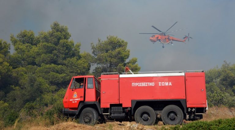 Σε ύφεση η φωτιά που ξέσπασε στην Παλαιά Φώκαια Αττικής