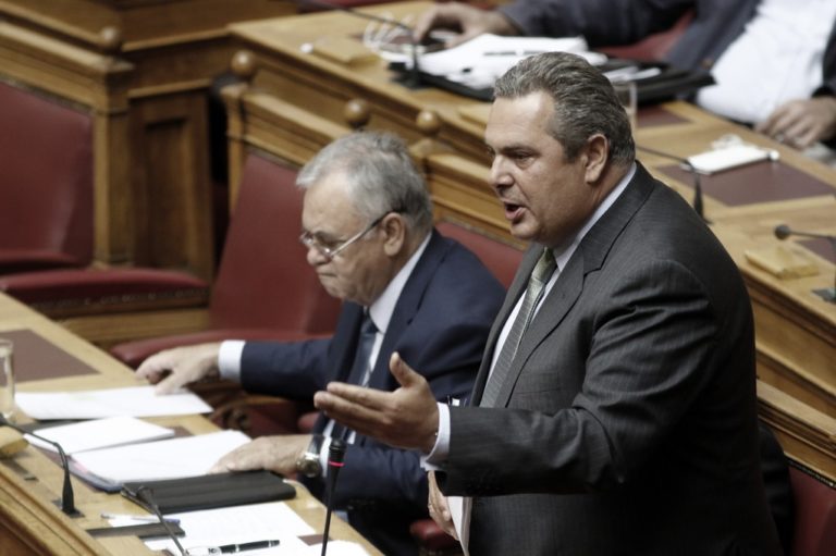 Μετωπική κυβέρνησης-αντιπολίτευσης για ΝΟΟR-1 και Π. Καμμένο