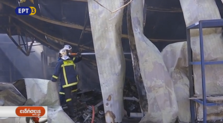 Πυρκαγιά στην βιομηχανική περιοχή Πολυκάστρου (video)